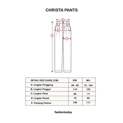 Christa Pants ( Celana Panjang Premium Fashiontoday )