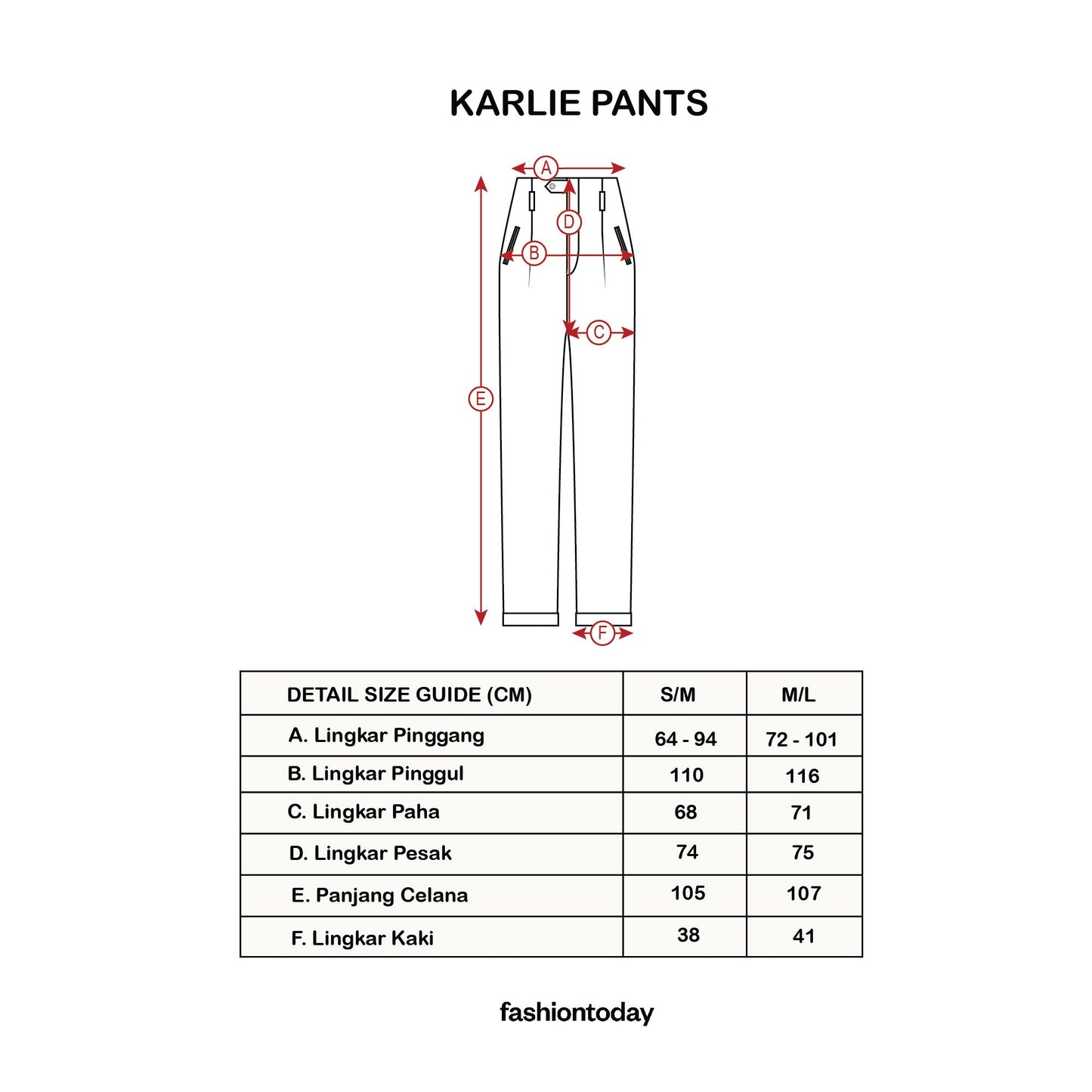 Karlie Pants ( Celana Panjang Premium Fashiontoday )