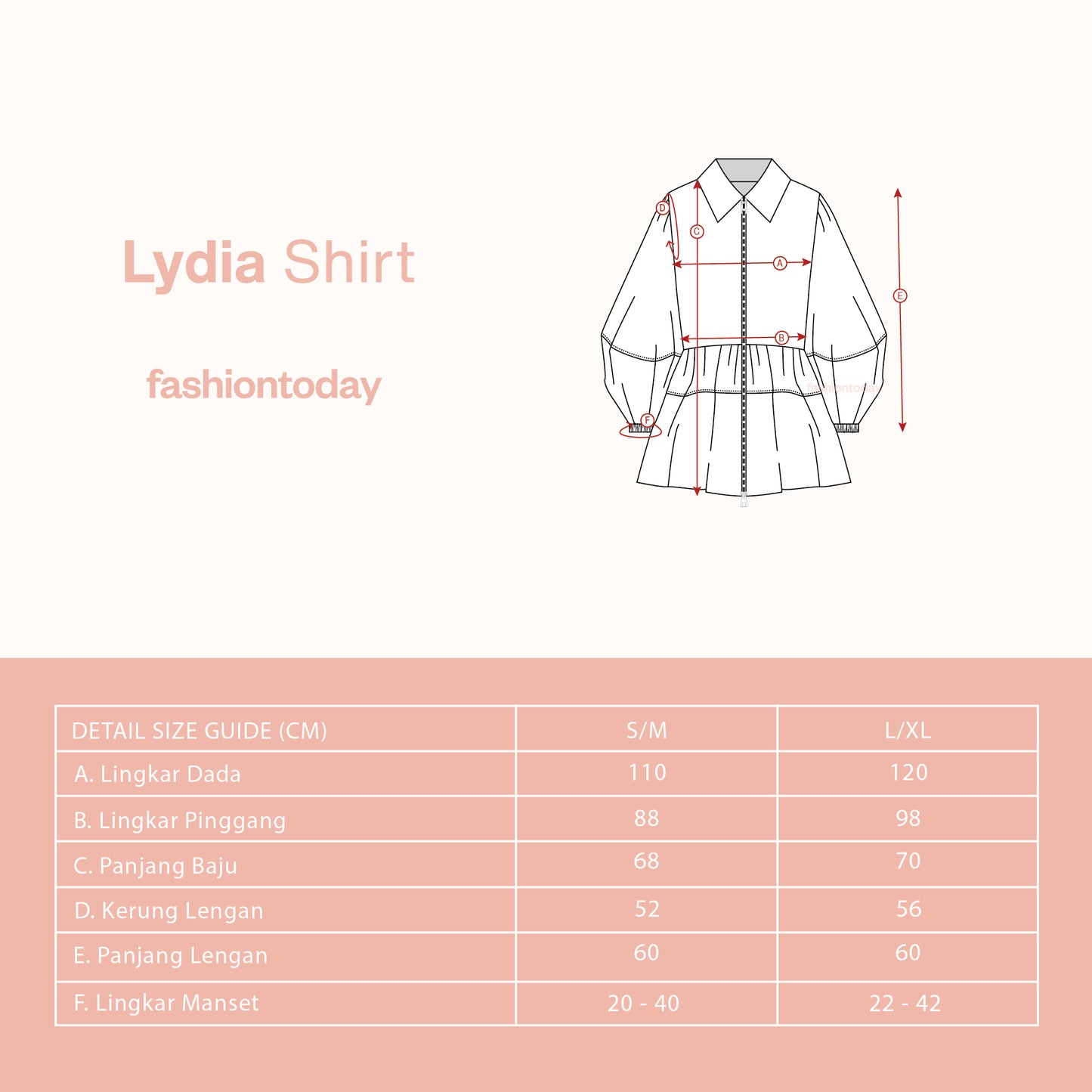 Lydia Shirt - Fashiontoday