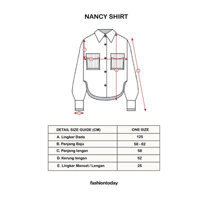 Nancy Shirt ( Kemeja Premium Fashiontoday )