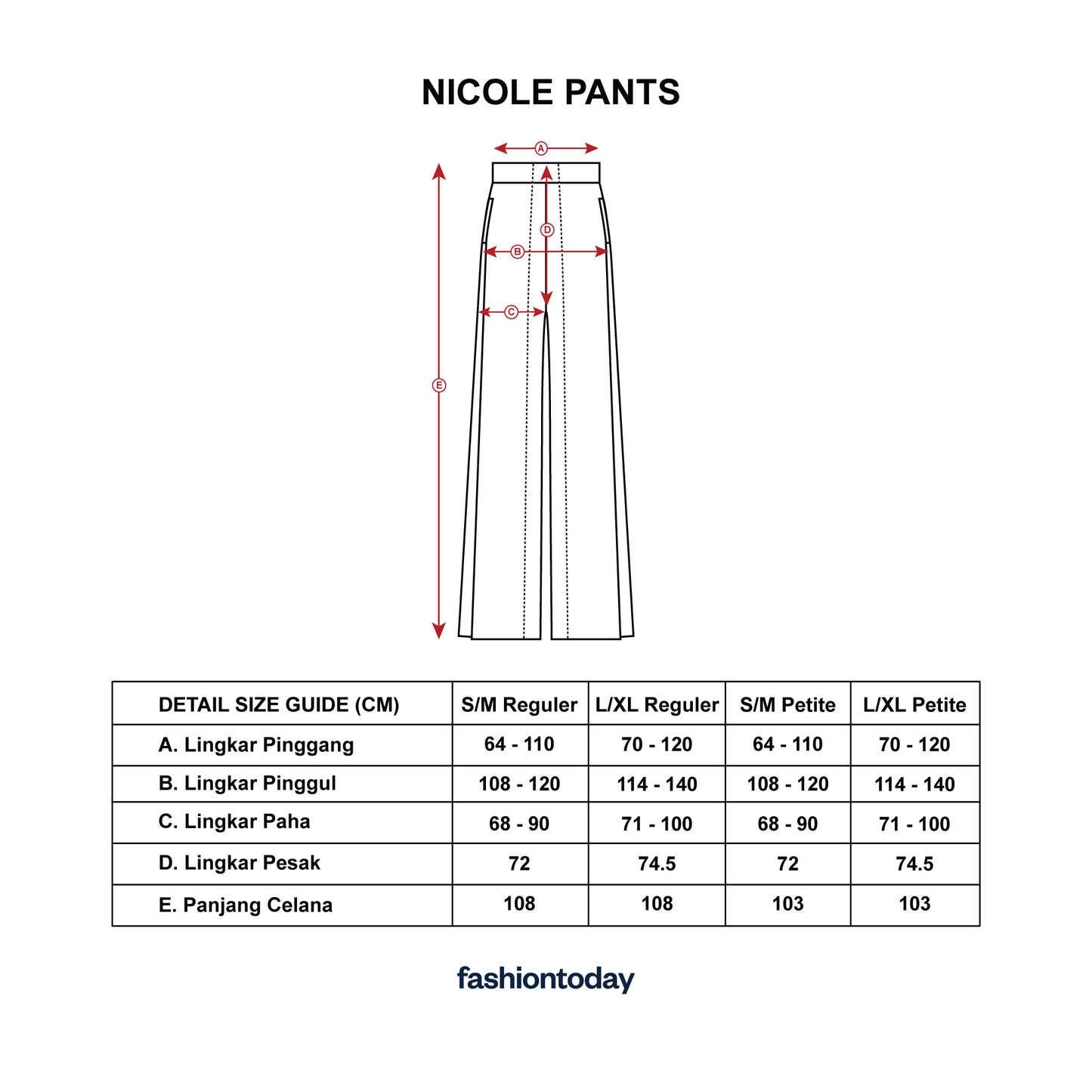 Nicole Pants - Fashiontoday