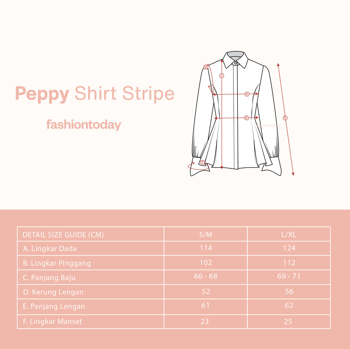 Peppy Shirt Stripe - Fashiontoday