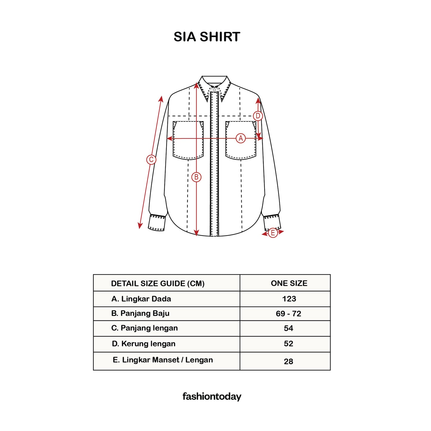 Sia Shirt - Fashiontoday