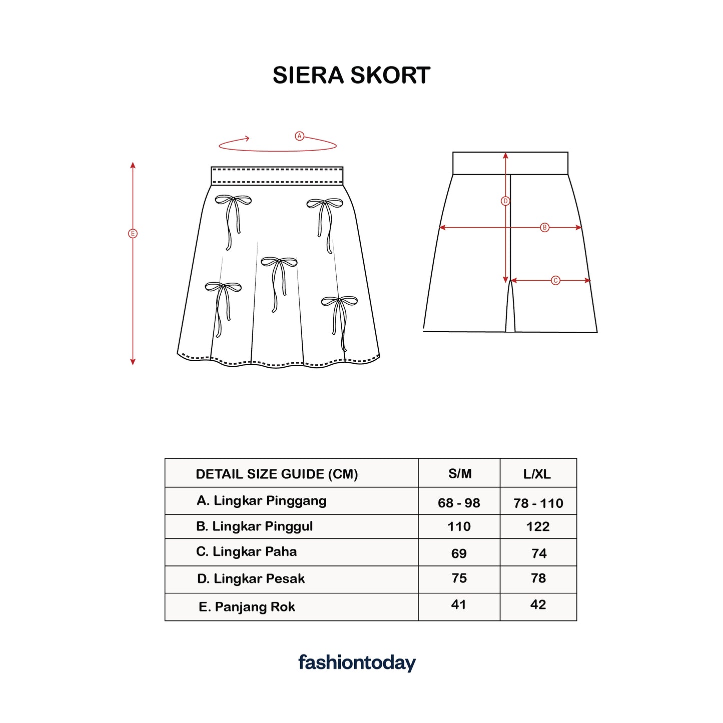 Siera Skort - Fashiontoday