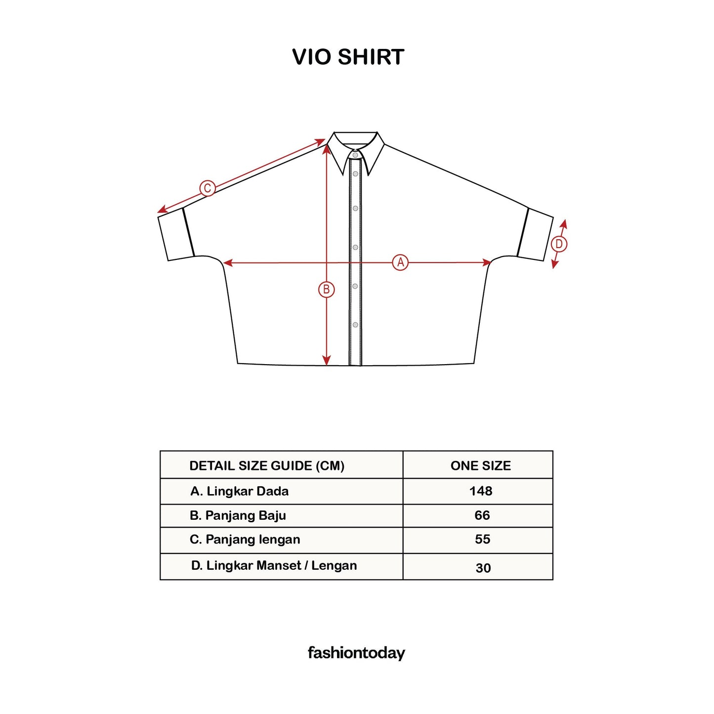 Vio Shirt ( Kemeja Premium Fashiontoday )