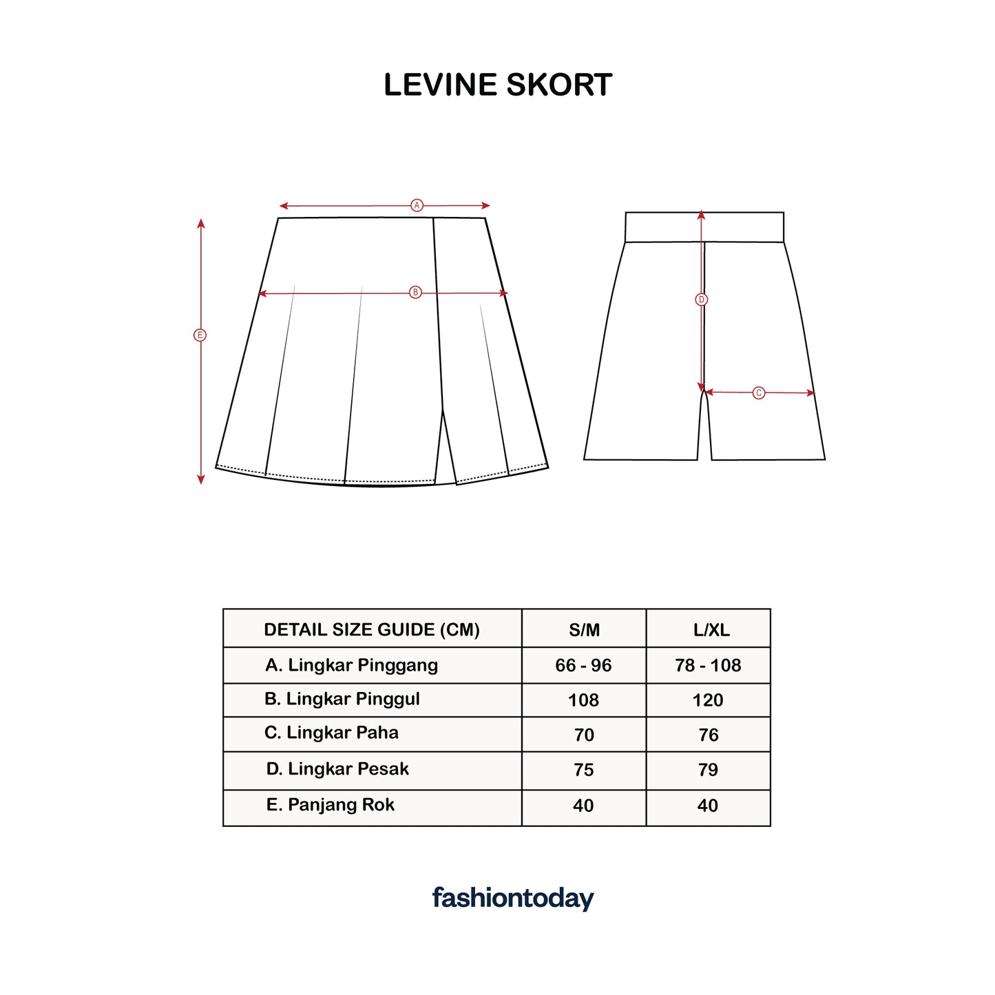 Levine Skort - Fashiontoday