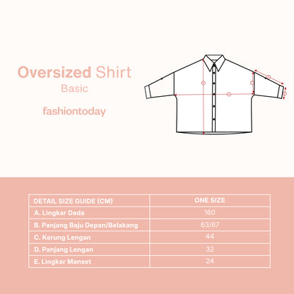 Oversized Shirt Basic - Fashiontoday