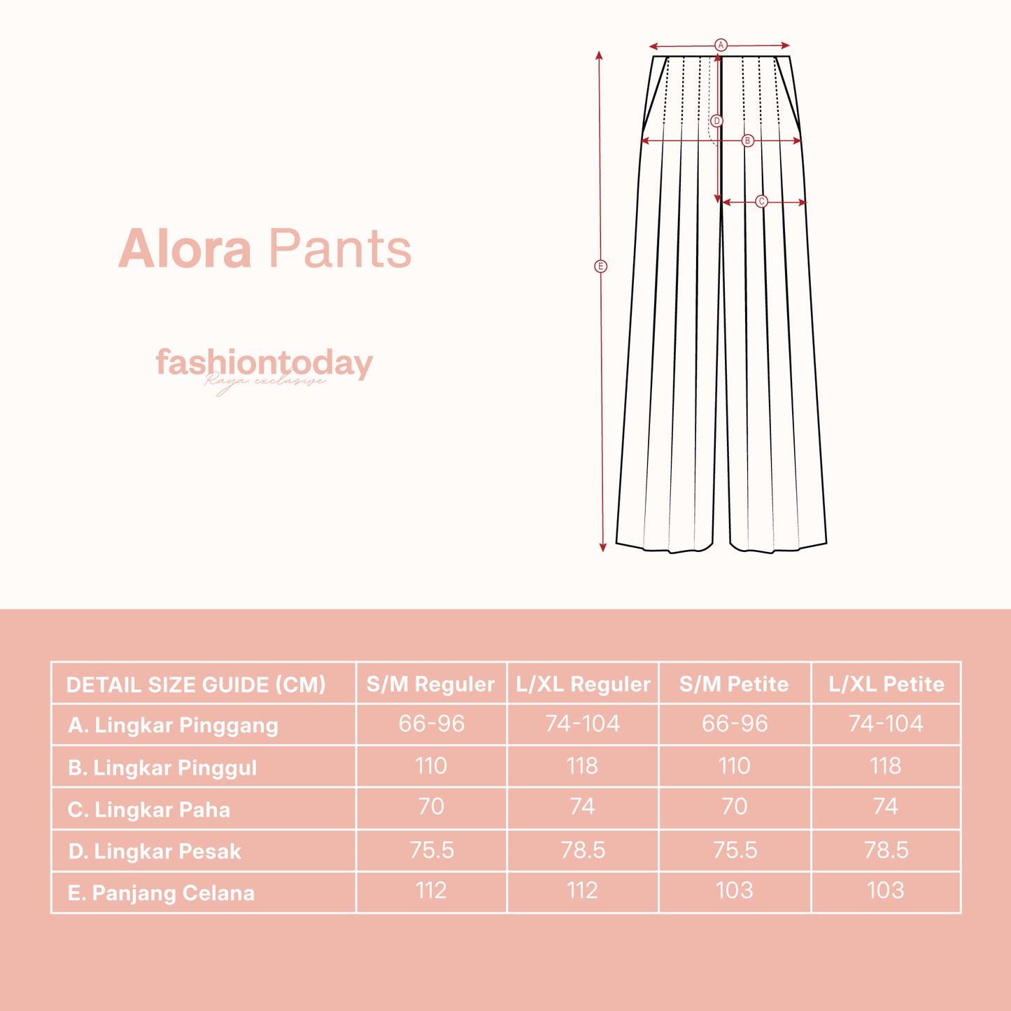 Alora Pants - Fashiontoday Raya Exclusive
