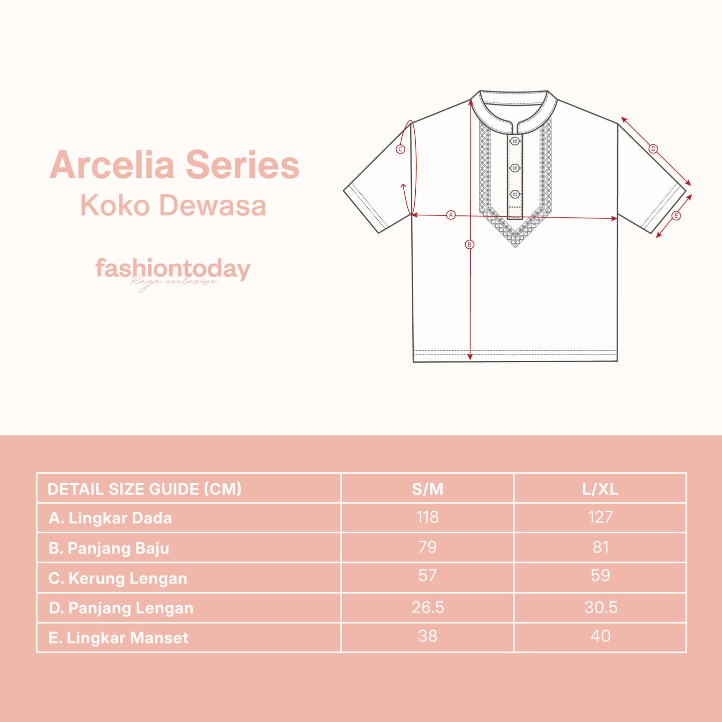 Arcelia Series Koko Dewasa - Fashiontoday Raya Exclusive
