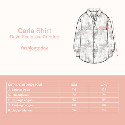 Carla Shirt Raya Exclusive Printing - Fashiontoday Raya Exclusive
