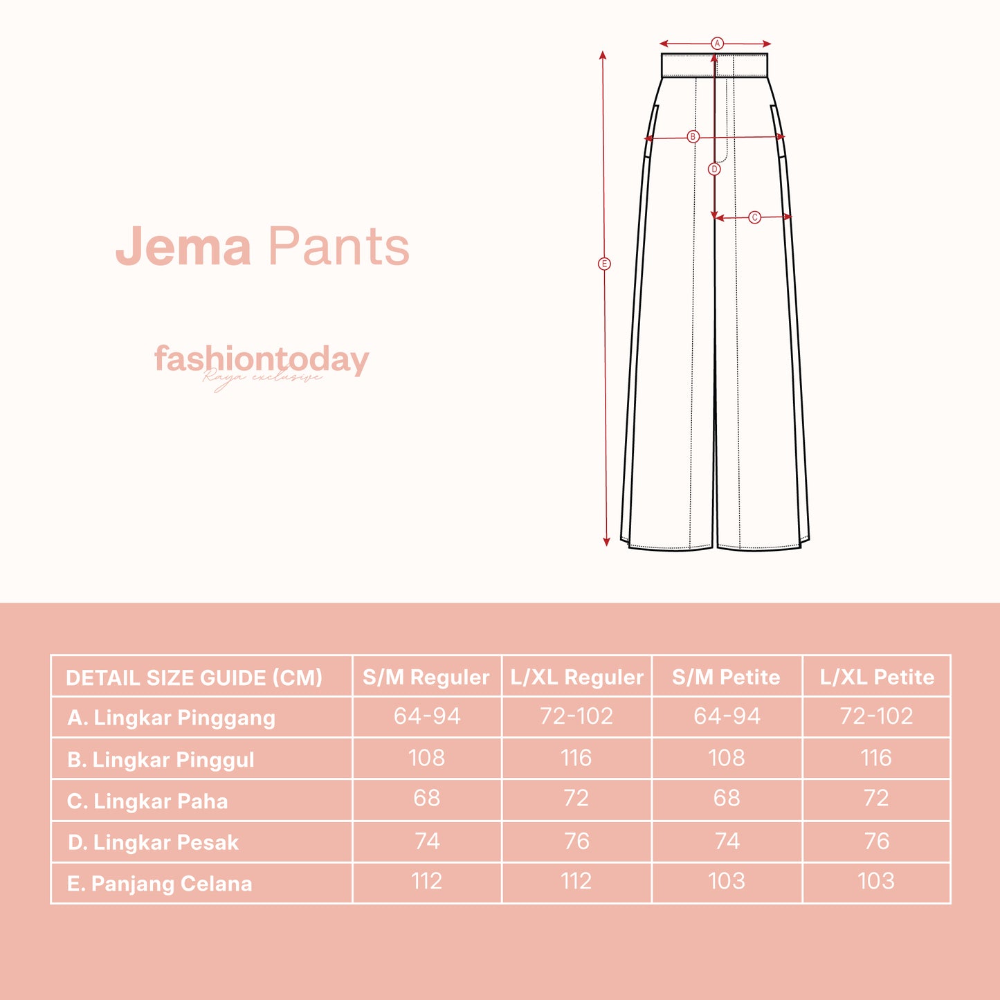 Jema Pants - Fashiontoday Raya Exclusive