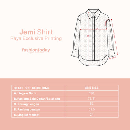 Jemi Shirt Raya Exclusive Printing - Fashiontoday Raya Exclusive