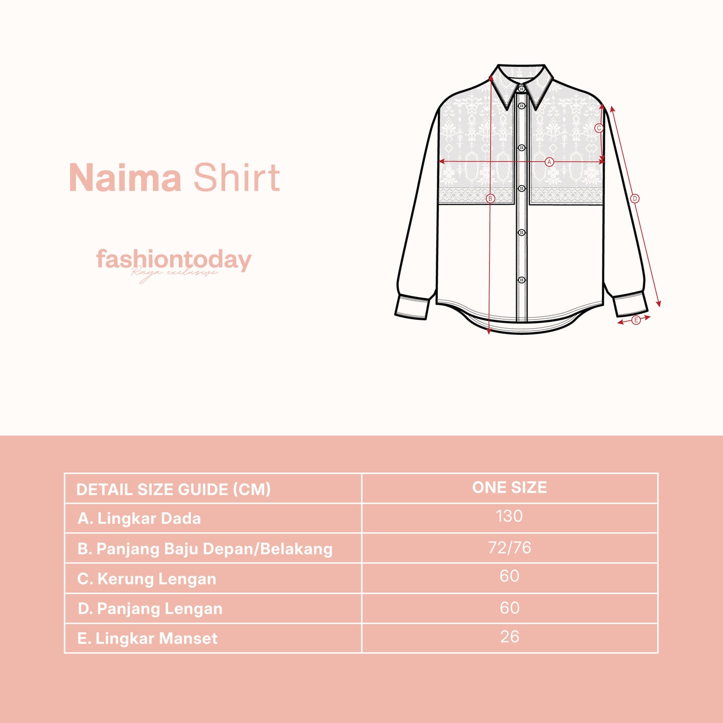 Naima Shirt - Fashiontoday Raya Exclusive