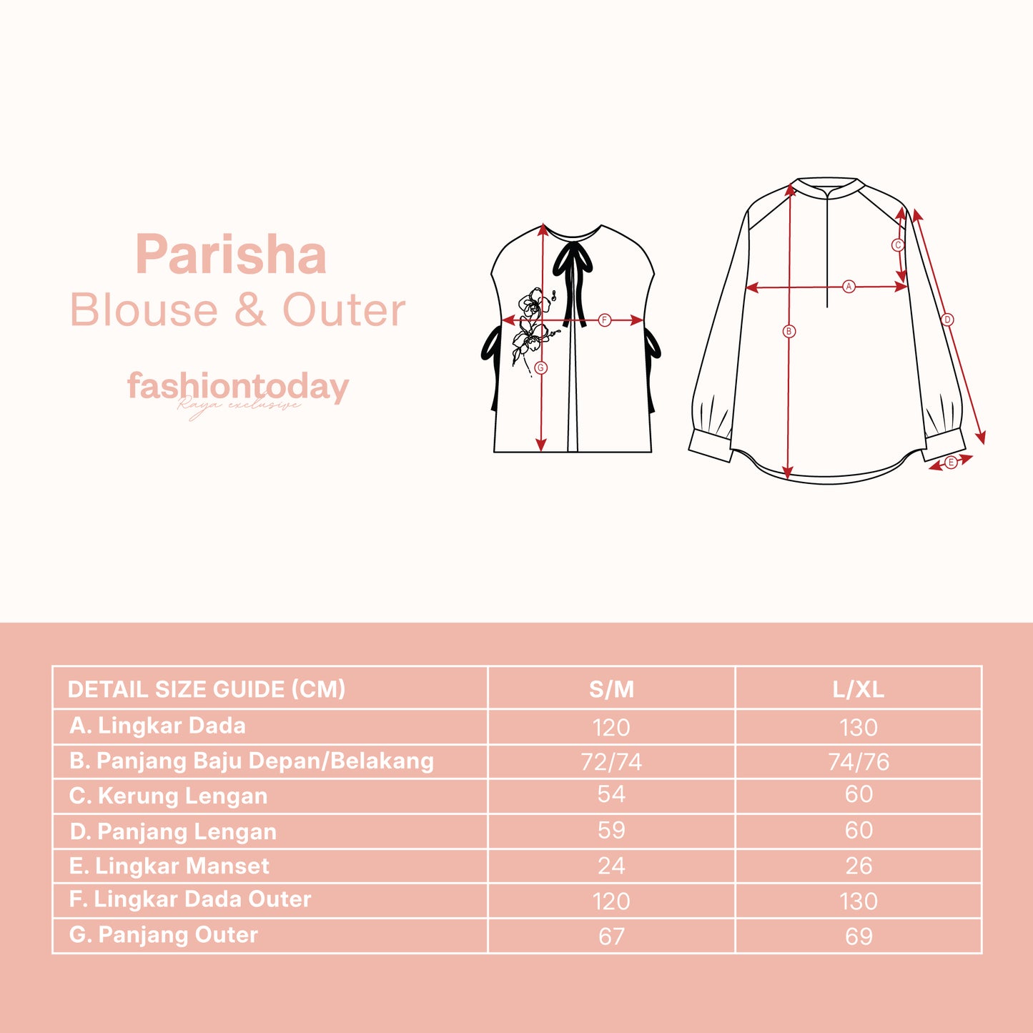 Parisha Blouse - Fashiontoday Raya Exclusive
