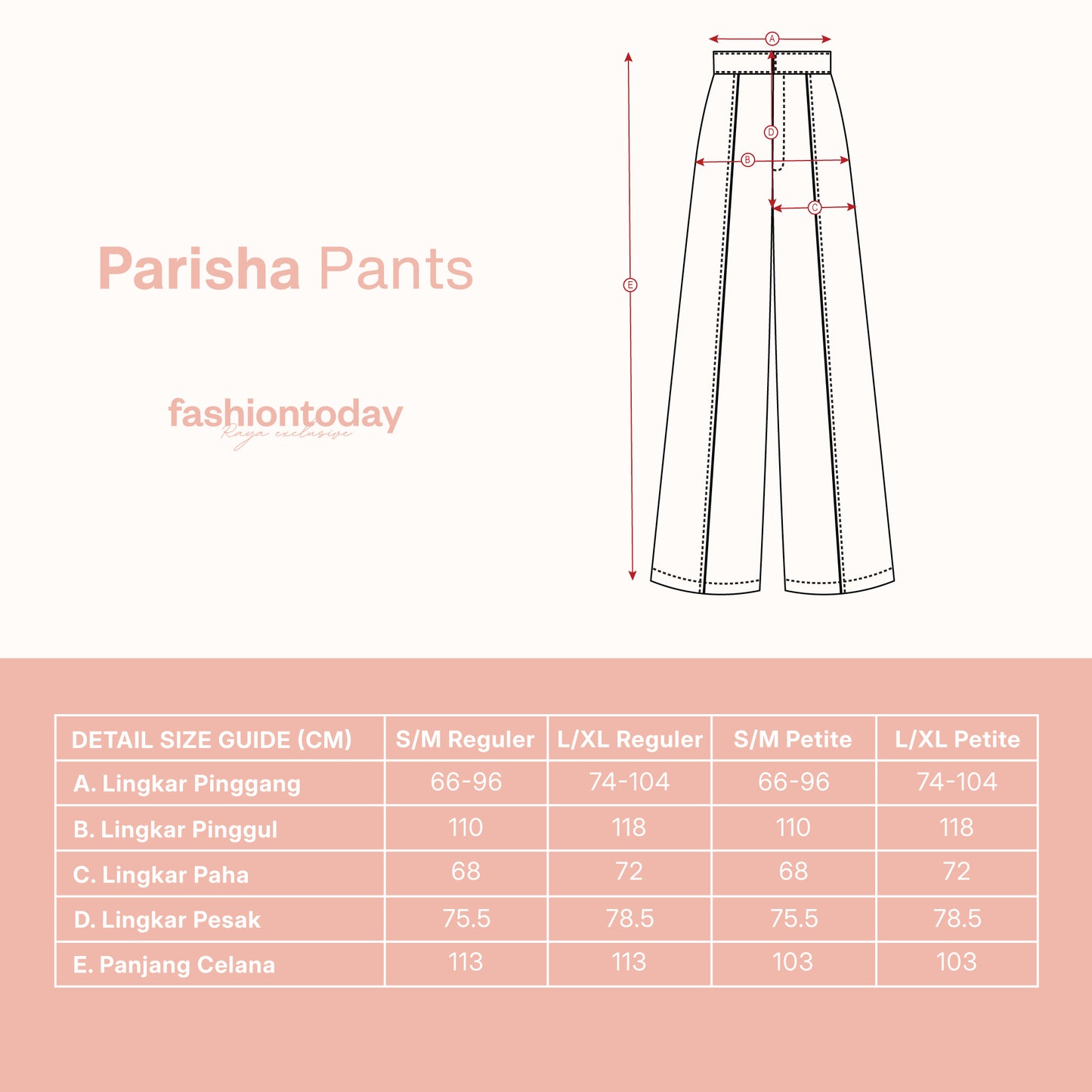 Parisha Pants - Fashiontoday Raya Exclusive