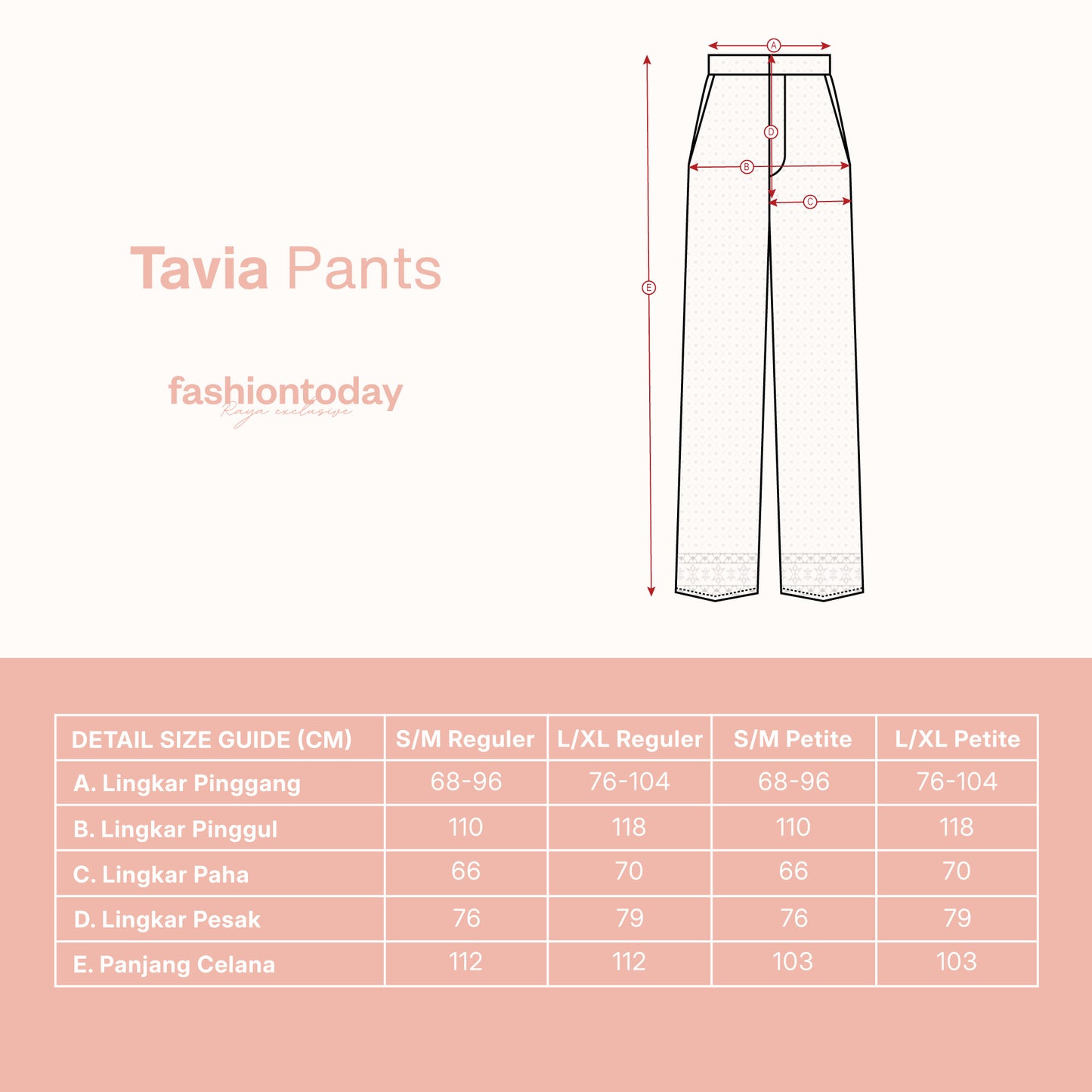 Tavia Pants - Fashiontoday Raya Exclusive