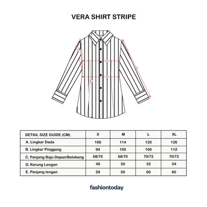 Vera Shirt Stripe - Fashiontoday