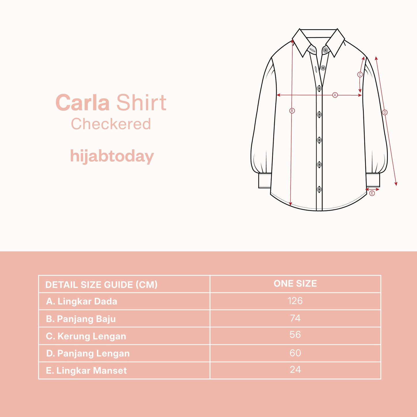 Carla Shirt Checkered - Hijab Today