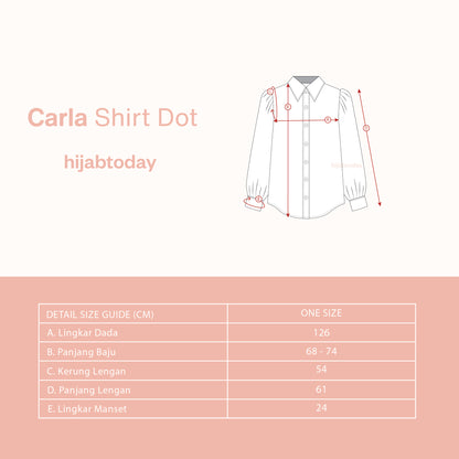 Carla Shirt Dot - Hijab Today