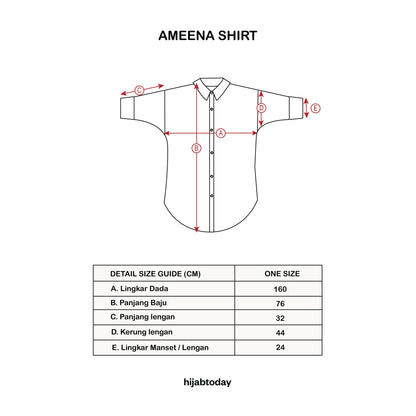 Ameena Shirt ( Kemeja Premium Hijabtoday )
