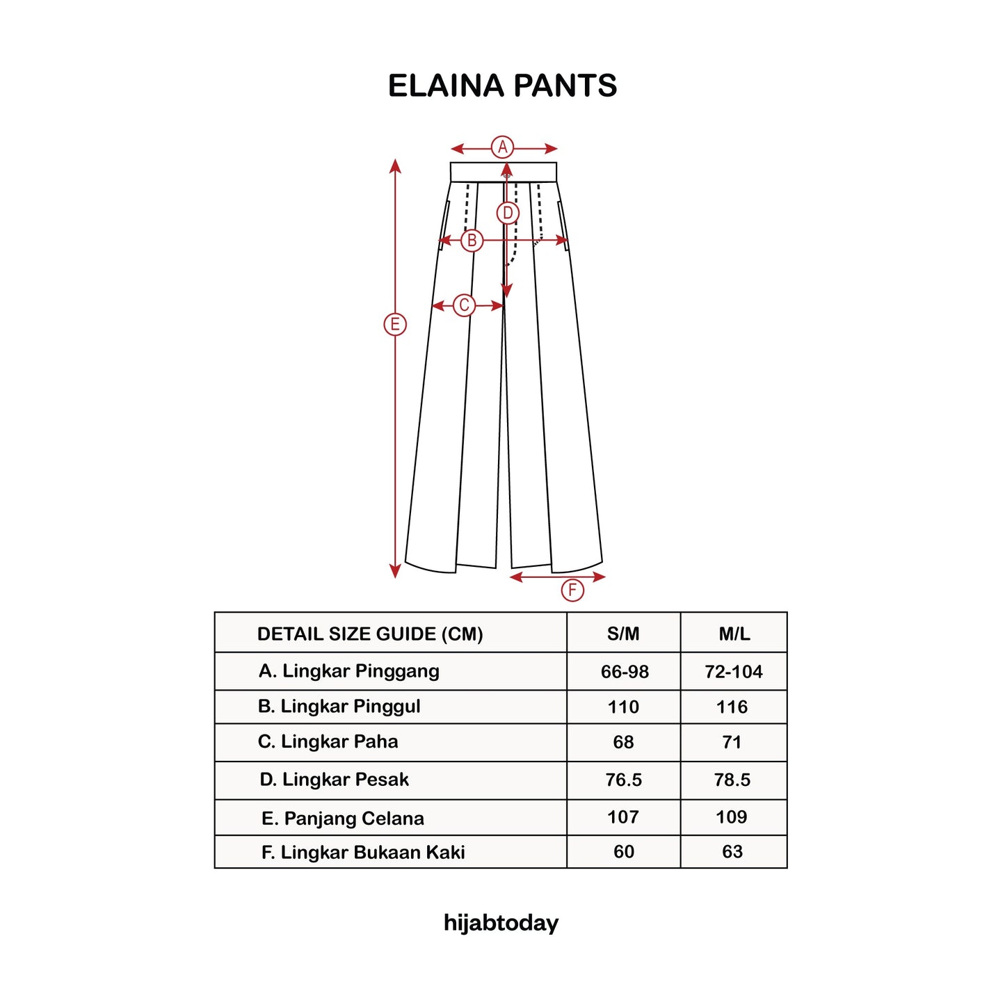 Elaina Pants ( Celana Panjang Premium Hijabtoday )
