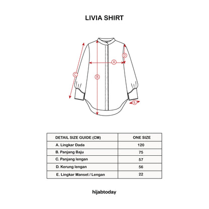 Livia Shirt ( Kemeja Premium Hijabtoday )