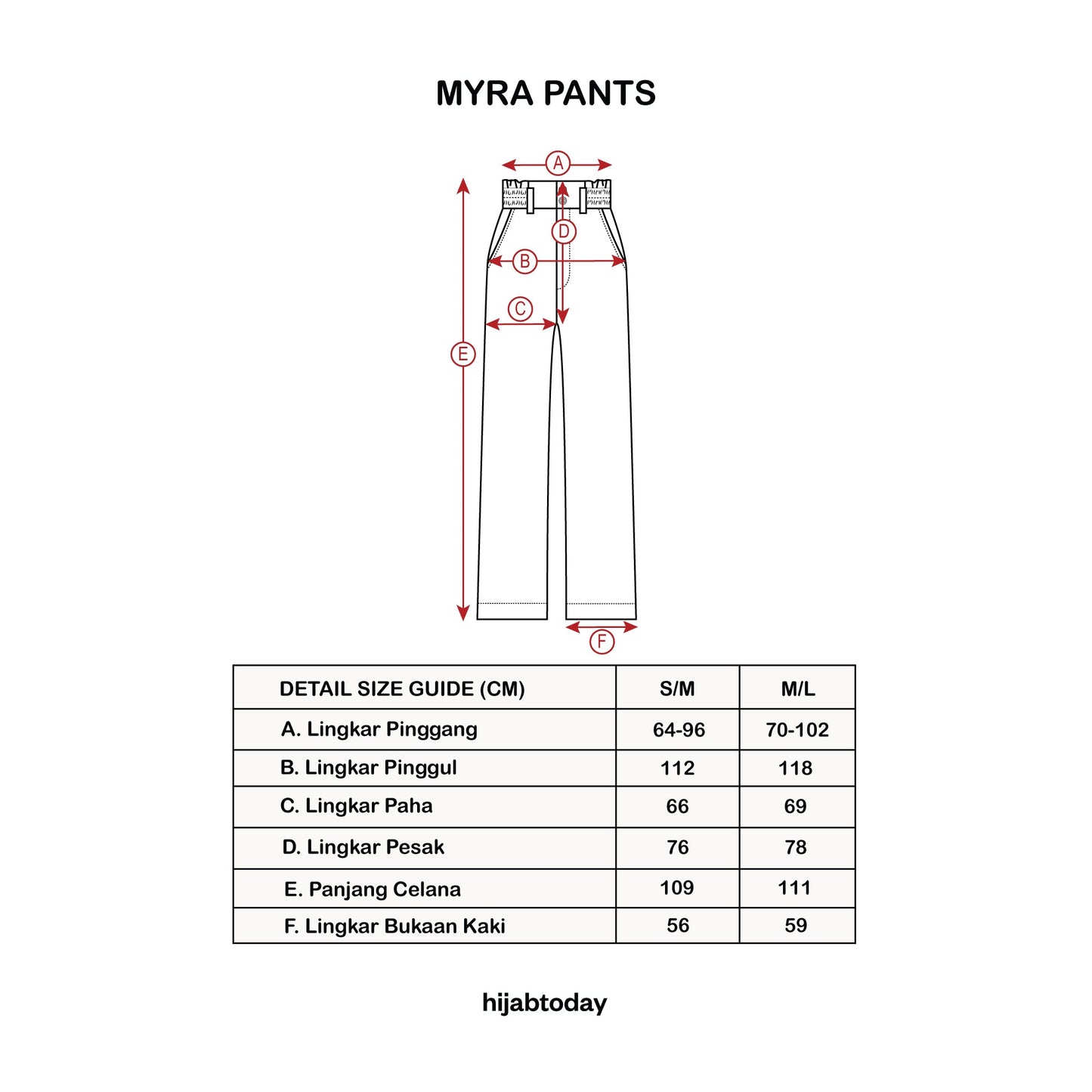 Myra Pants ( Celana Panjang Premium Hijabtoday )