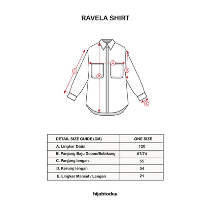 Ravela Shirt ( Kemeja Premium Hijabtoday  )