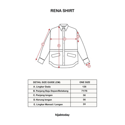 Rena Shirt ( Kemeja Premium Hijabtoday )