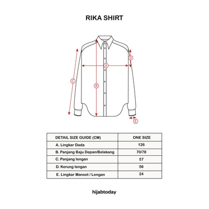 Rika Shirt ( Kemeja Premium Hijabtoday )
