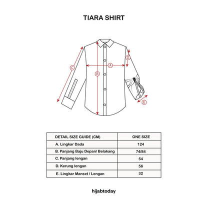 Tiara Shirt ( Kemeja Premium Hijabtoday )