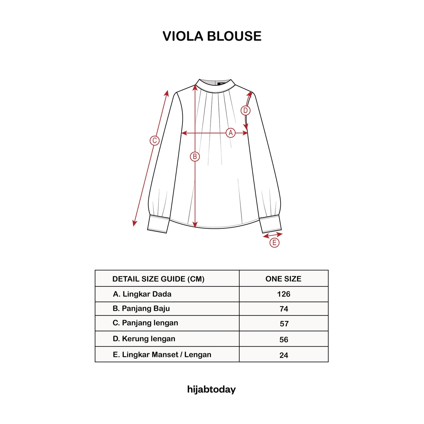 Viola Blouse ( Blouse Premium Hijabtoday )