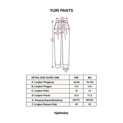 Yuri Pants ( Celana Panjang Premium Hijabtoday )