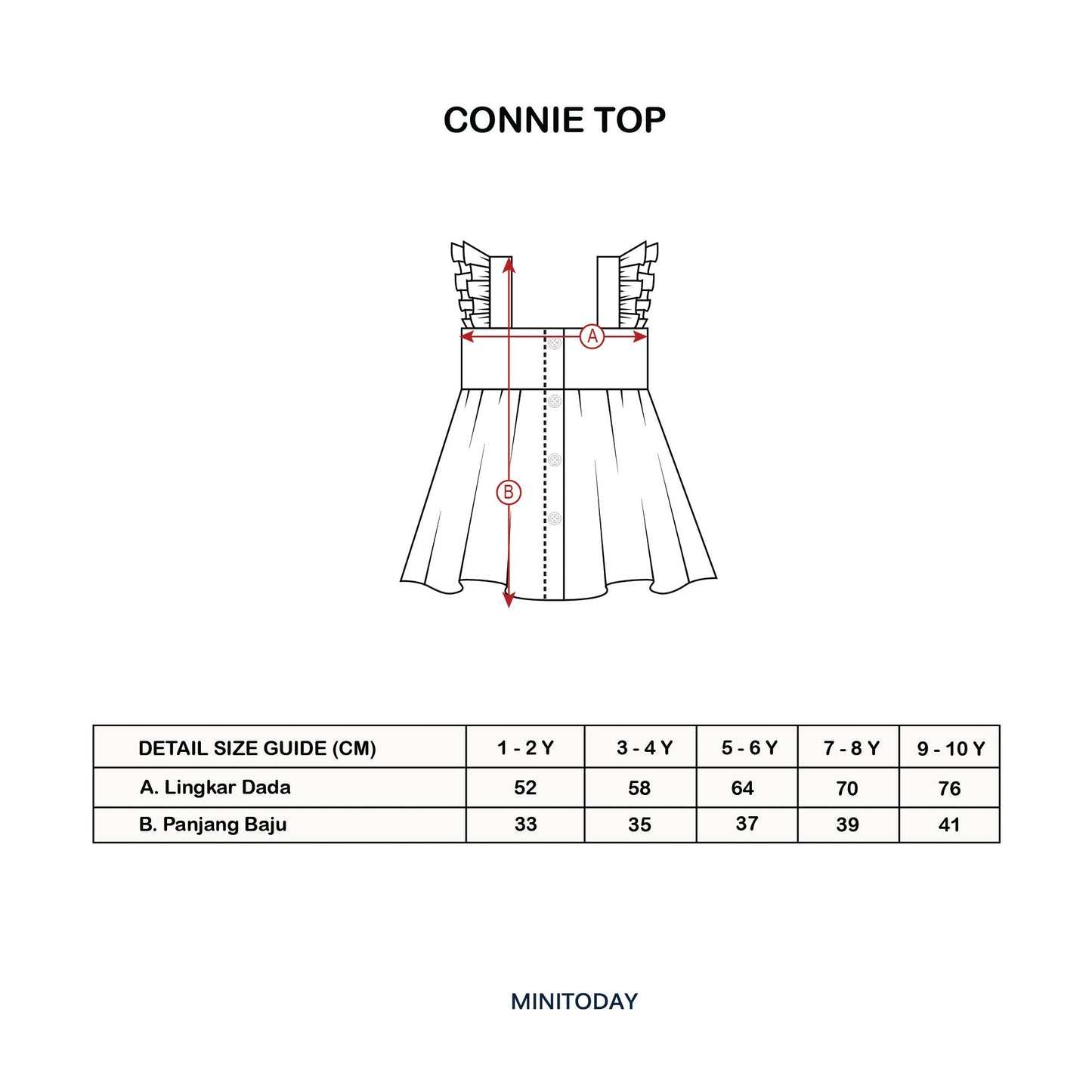 Connie Top ( Atasan Premium Minitoday )
