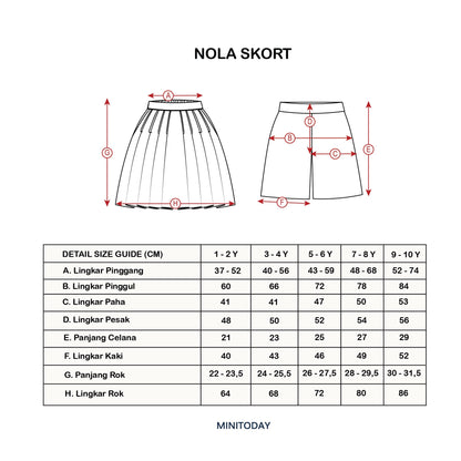 Nola Skort ( Skort Premium Minitoday )