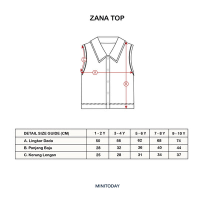 Zana top ( Atasan Premium Minitoday )