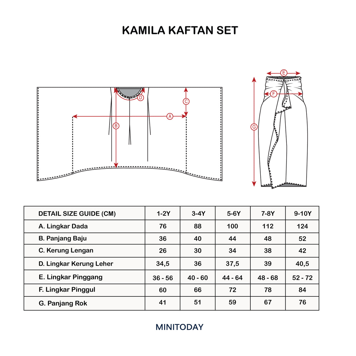 Mini / Kids Kamila Kaftan Set