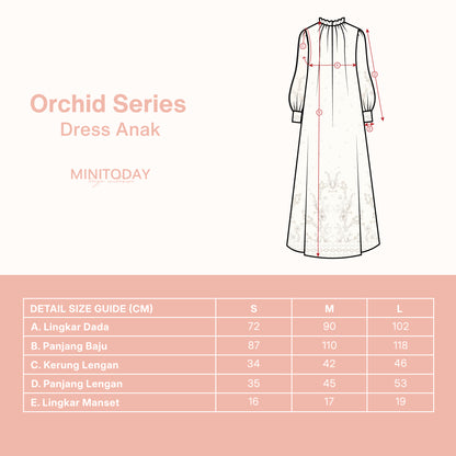 Orchid Series Dress Anak - Mini Today Raya Exclusive