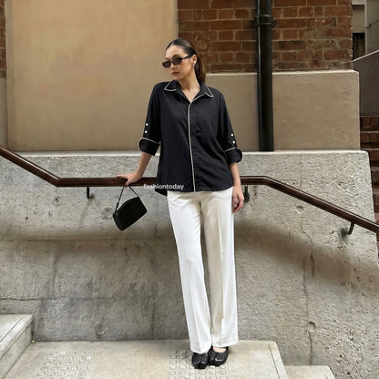 Michele Shirt Short Sleeve - Fashiontoday