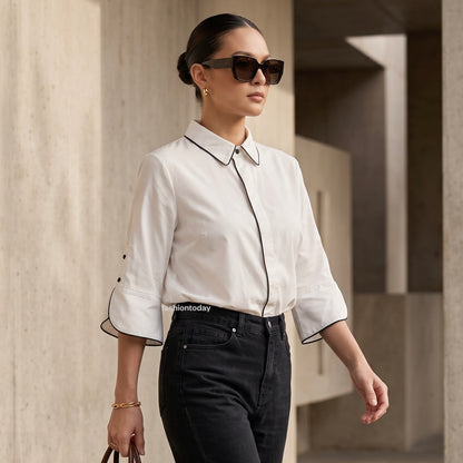 Michele Shirt Short Sleeve - Fashiontoday
