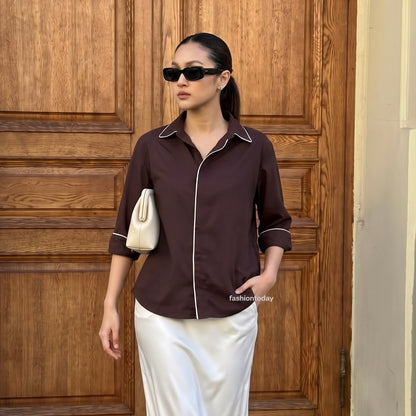 Michele Shirt Short Sleeve - Fashiontoday