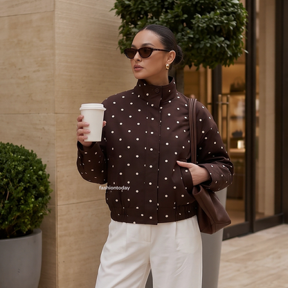 Polka Jacket - Fashiontoday