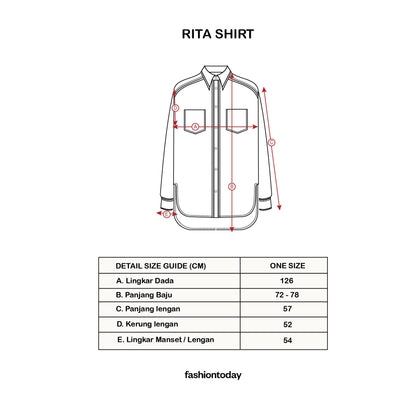 Rita Shirt ( Kemeja Premium Fashiontoday )