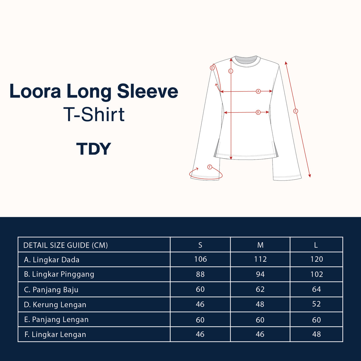 Loora Long Sleeve T-Shirt - TDY