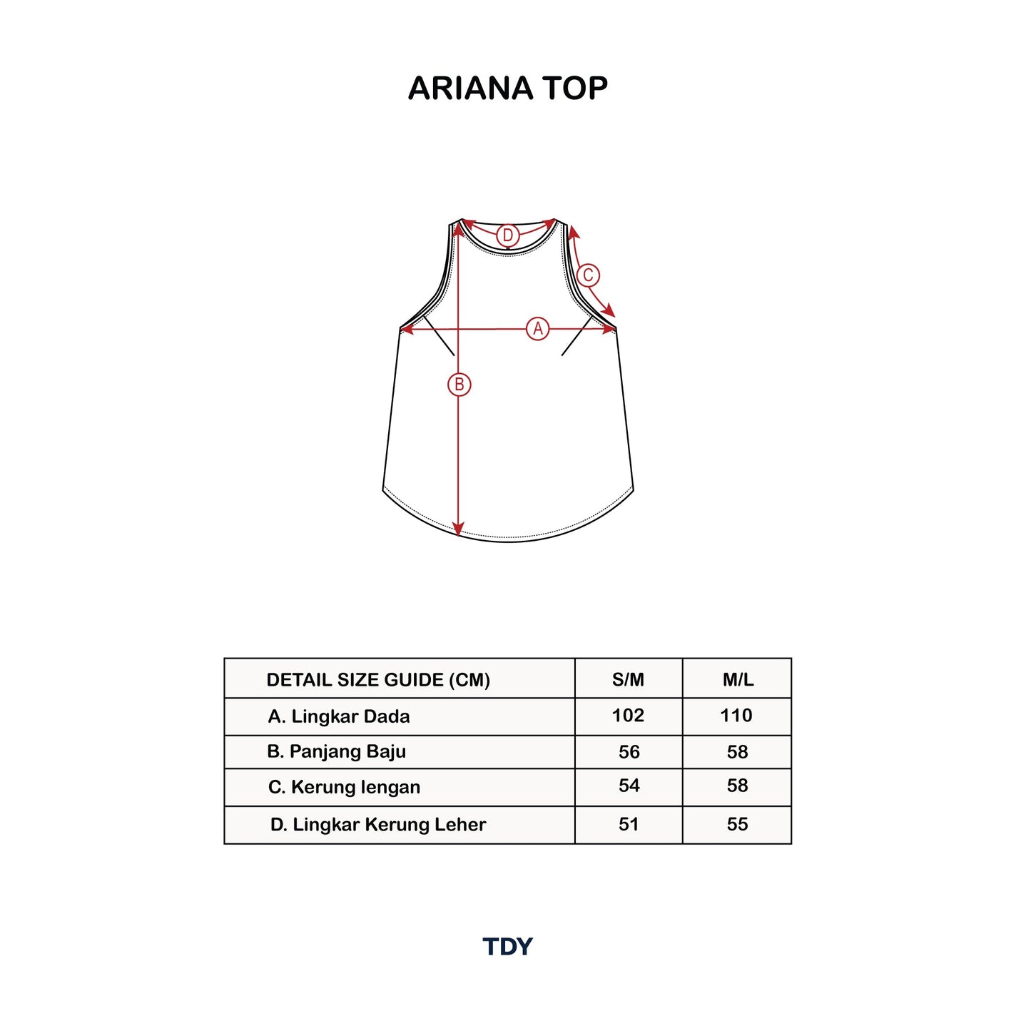Ariana Top ( Atasan Premium TDY Fashion )