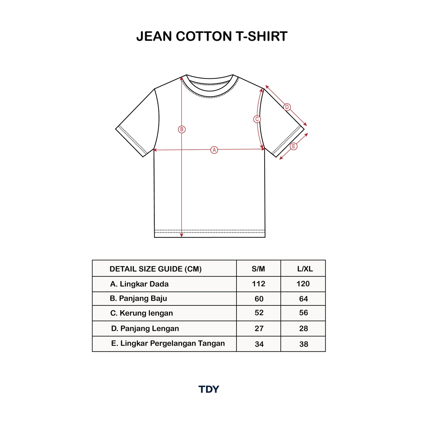 Jean Cotton T-Shirt - TDY